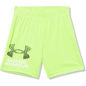 image:imageUnder Armour Boys Performance Tech Shorts Elastic Waistband Lightweight amp FastDryingHype Green Logo