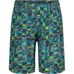 image:imageUnder Armour Boys Performance Tech Shorts Elastic Waistband Lightweight amp FastDryingRadial Turq Boost