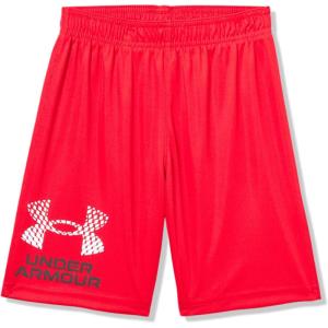 image:imageUnder Armour Boys Performance Tech Shorts Elastic Waistband Lightweight amp FastDryingRed Tech Logo