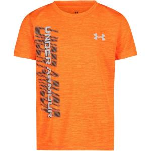 image:imageUnder Armour Boys Short Sleeve Wordmark Graphic TShirt Lightweight amp Breathable Relaxed FitBlaze Orange Tech