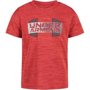 image:imageUnder Armour Boys Short Sleeve Wordmark Graphic TShirt Lightweight amp Breathable Relaxed FitGradient Red