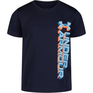 image:imageUnder Armour Boys Short Sleeve Wordmark Graphic TShirt Lightweight amp Breathable Relaxed FitNavy Tilt