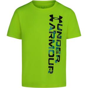 image:imageUnder Armour Boys Short Sleeve Wordmark Graphic TShirt Lightweight amp Breathable Relaxed FitVis Yellow Side