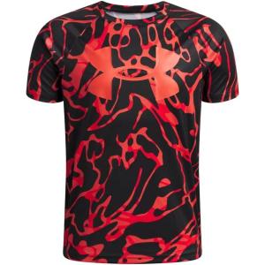 image:imageUnder Armour Boys Tech Big Logo Printed ShortSleeve TShirt024 Black   Venom Red