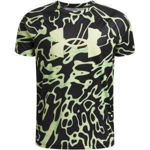 image:imageUnder Armour Boys Tech Big Logo Printed ShortSleeve TShirt391 Fade Green   Black