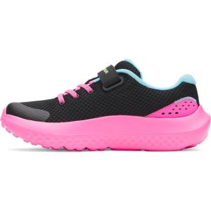 image:imageUnder Armour Kids Pre School Surge 4 Alternate Closure Running Shoes005 BlackFresco BlueHyper Green
