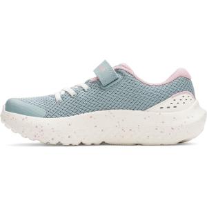 image:imageUnder Armour Kids Pre School Surge 4 Alternate Closure Running Shoes323 SerpentineStoneMetallic Tourmaline Pink