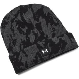 image:imageUnder Armour Mens Halftime Novely Cuff Beanie010 Jet Gray  Black  White