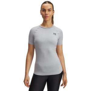 image:imageUnder Armour Womens HeatGear Compression ShortSleeve TShirtMod Grayblack