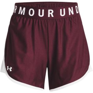 image:imageUnder Armour Womens Play Up 5inch Shorts600 Dark Maroon  White  White
