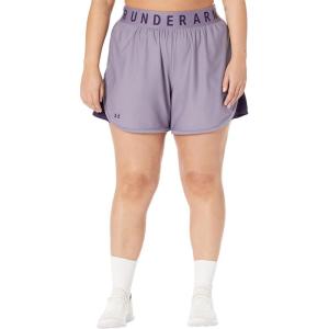 image:imageUnder Armour Womens Play Up 5inch ShortsClub Purple 530Black