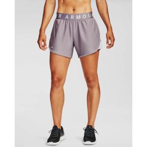 image:imageUnder Armour Womens Play Up 5inch ShortsSlate Purple 585Halo Gray