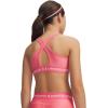image:imageUnder Armour Girls Crossback MidImpact Sports Bra600 Bittersweet Pink   White