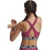 image:imageUnder Armour Girls Crossback MidImpact Sports Bra659 Fuchsia Dusk   White