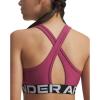 image:imageUnder Armour Girls Crossback MidImpact Sports Bra659 Fuchsia Dusk   White