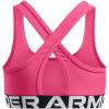 image:imageUnder Armour Girls Crossback MidImpact Sports Bra672 Super Pink   White