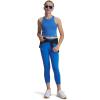 image:imageUnder Armour Girls Motion Solid Crop Leggings402 Blue Atlantis   White