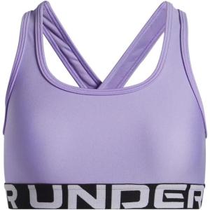 image:imageUnder Armour Girls Crossback MidImpact Sports Bra538 Transparent   White