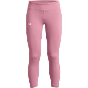 image:imageUnder Armour Girls Motion Solid Crop Leggings697 Pink Elixir   White