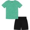 image:imageUnder Armour Boys 2piece Short Sleeve Graphic TShirt and Shorts Set Lightweight amp BreathableBirdie Green Mesh