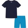 image:imageUnder Armour Boys 2piece Short Sleeve Graphic TShirt and Shorts Set Lightweight amp BreathableNavy Infinite