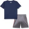 image:imageUnder Armour Boys 2piece Short Sleeve Graphic TShirt and Shorts Set Lightweight amp BreathableNavy Tech Ball
