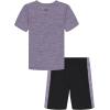 image:imageUnder Armour Boys 2piece Short Sleeve Graphic TShirt and Shorts Set Lightweight amp BreathablePurple Crest Moves