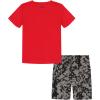 image:imageUnder Armour Boys 2piece Short Sleeve Graphic TShirt and Shorts Set Lightweight amp BreathableRed Geode