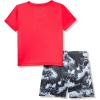 image:imageUnder Armour Boys 2piece Short Sleeve Graphic TShirt and Shorts Set Lightweight amp BreathableRed Print Tech