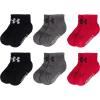 image:imageUnder Armour boys Multi Pack Quarter SockRed