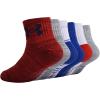 image:imageUnder Armour boys Multi Pack Quarter SockRed Multi Color