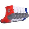 image:imageUnder Armour boys Multi Pack Quarter SockRed Tech