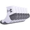 image:imageUnder Armour boys Multi Pack Quarter SockWhite Grey Band