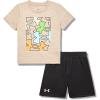 image:imageUnder Armour Boys 2piece Short Sleeve Graphic TShirt and Shorts Set Lightweight amp BreathableCity Khaki Tech