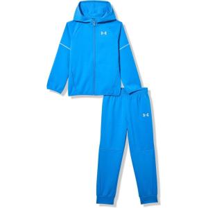 image:imageUnder Armour Boys 2Piece Hoodie Set Full Zip Sweatshirt and Fleece PantsBlue Atlantis