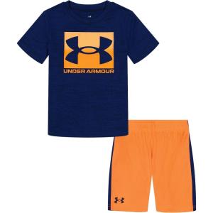 image:imageUnder Armour Boys 2piece Short Sleeve Graphic TShirt and Shorts Set Lightweight amp BreathableRoyal Dropback