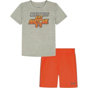 image:imageUnder Armour Boys 2piece Short Sleeve Graphic TShirt and Shorts Set Lightweight amp BreathableSummit White Awesome