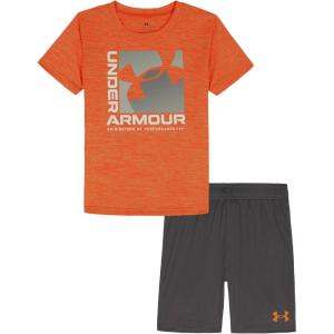 image:imageUnder Armour Boys 2piece Short Sleeve Graphic TShirt and Shorts Set Lightweight amp BreathableVenom Red