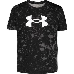 image:imageUnder Armour Boys Short Sleeve Core Graphic TShirt Lightweight amp Breathable Relaxed FitAnthracite Allover