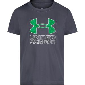image:imageUnder Armour Boys Short Sleeve Core Graphic TShirt Lightweight amp Breathable Relaxed FitDownpour Gray Fill