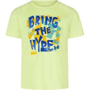 image:imageUnder Armour Boys Short Sleeve Core Graphic TShirt Lightweight amp Breathable Relaxed FitFade Green Hype