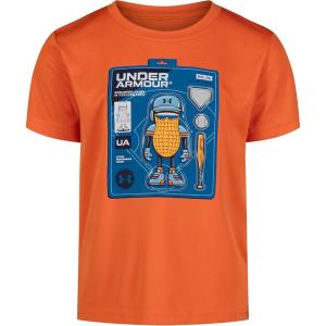 image:imageUnder Armour Boys Short Sleeve Core Graphic TShirt Lightweight amp Breathable Relaxed FitTangerine Peanut