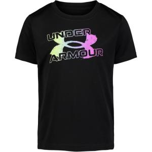 image:imageUnder Armour Boys Short Sleeve Logo Graphic TShirt Lightweight amp Breathable Relaxed FitBlack Gradient Tech