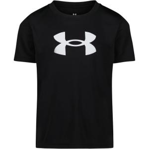 image:imageUnder Armour Boys Short Sleeve Logo Graphic TShirt Lightweight amp Breathable Relaxed FitBlack Tech Big Logo