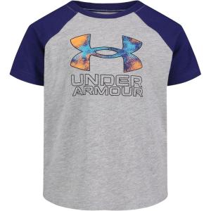 image:imageUnder Armour Boys Short Sleeve Logo Graphic TShirt Lightweight amp Breathable Relaxed FitGray Sand Camo
