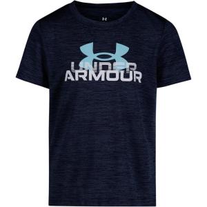 image:imageUnder Armour Boys Short Sleeve Logo Graphic TShirt Lightweight amp Breathable Relaxed FitNavy Midnight Tech