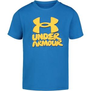 image:imageUnder Armour Boys Short Sleeve Logo Graphic TShirt Lightweight amp Breathable Relaxed FitPhoton Blue Bubble