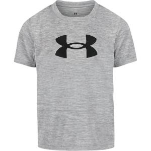 image:imageUnder Armour Boys Short Sleeve Logo Graphic TShirt Lightweight amp Breathable Relaxed FitSteel Tech Big Logo