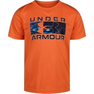 image:imageUnder Armour Boys Short Sleeve Logo Graphic TShirt Lightweight amp Breathable Relaxed FitTangerine Sed Camo