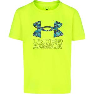 image:imageUnder Armour Boys Short Sleeve Logo Graphic TShirt Lightweight amp Breathable Relaxed FitYellow Shapeshift